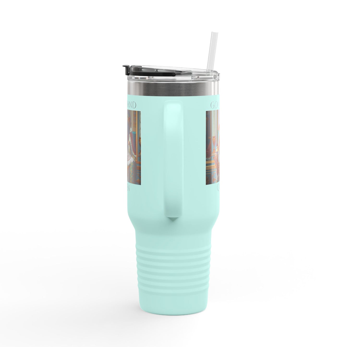 Gourmand Queen Insulated Travel Mug, 40oz - Perfect for Coffee Lovers, On-the-Go Hydration, Unique Gift for Foodies, Stylish Drinkware