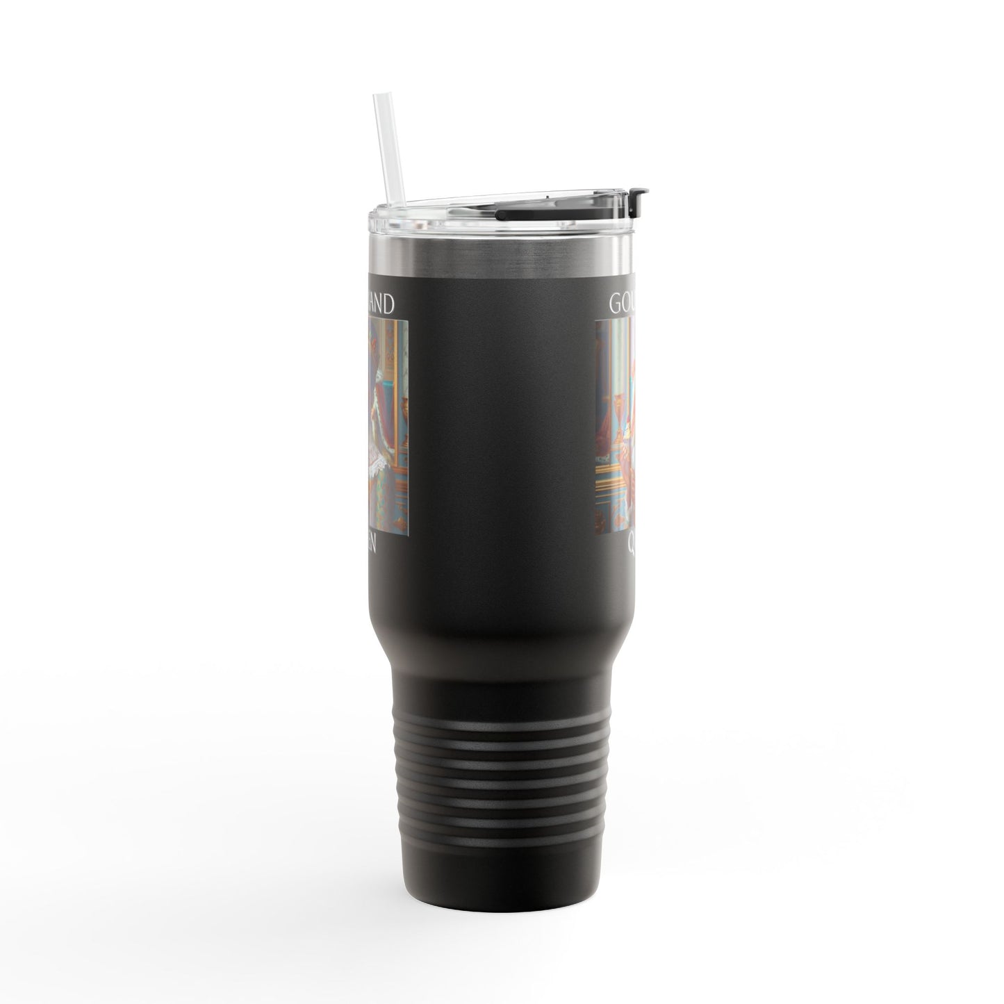 Gourmand Queen Insulated Travel Mug, 40oz - Perfect for Coffee Lovers, On-the-Go Hydration, Unique Gift for Foodies, Stylish Drinkware