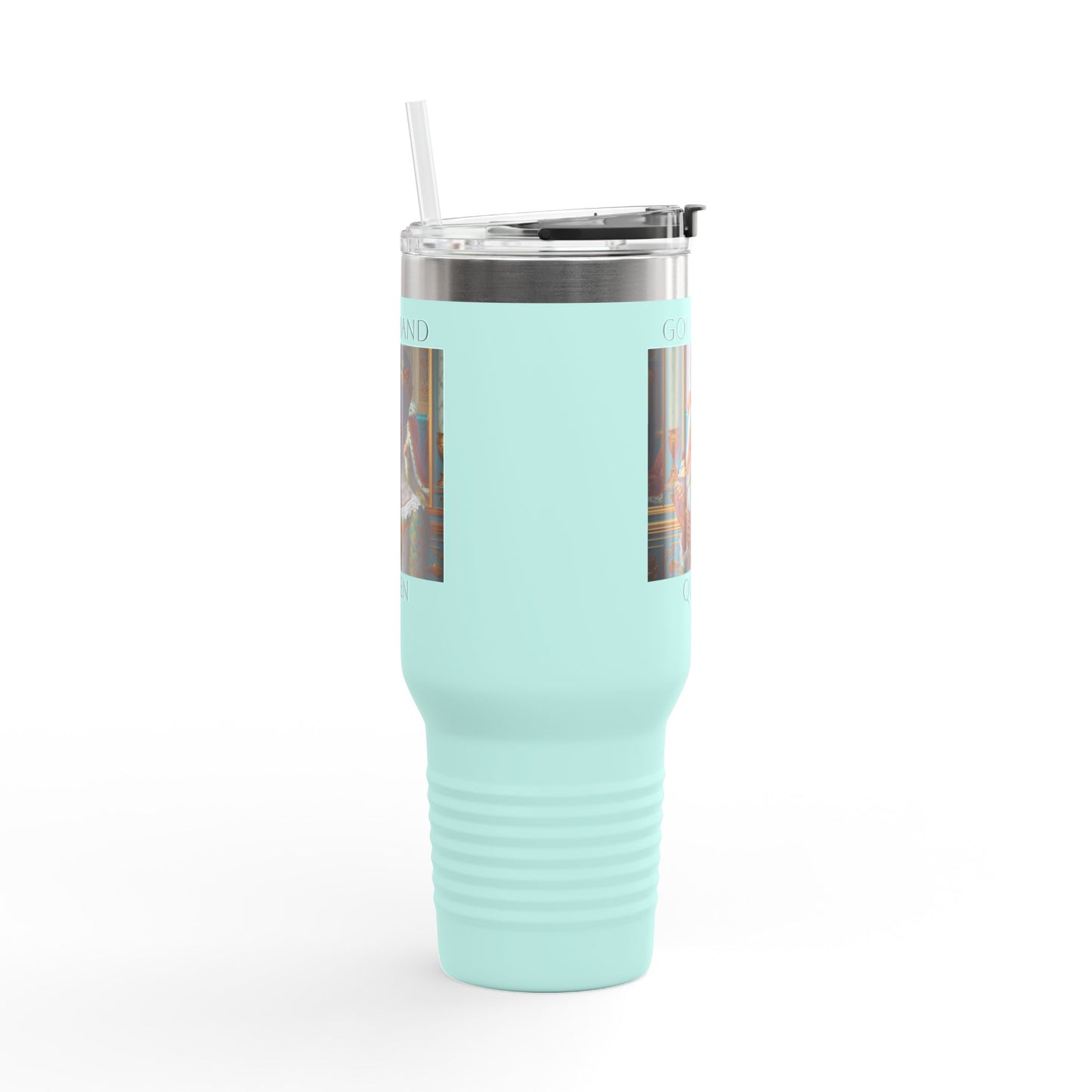 Gourmand Queen Insulated Travel Mug, 40oz - Perfect for Coffee Lovers, On-the-Go Hydration, Unique Gift for Foodies, Stylish Drinkware