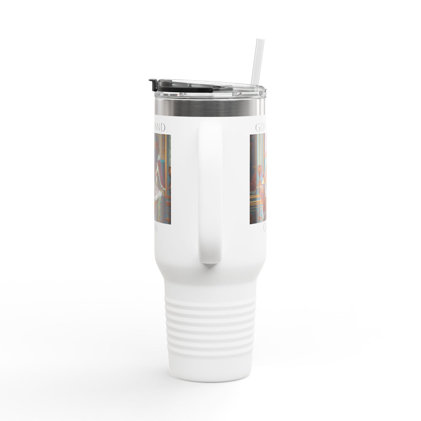 Gourmand Queen Insulated Travel Mug, 40oz - Perfect for Coffee Lovers, On-the-Go Hydration, Unique Gift for Foodies, Stylish Drinkware