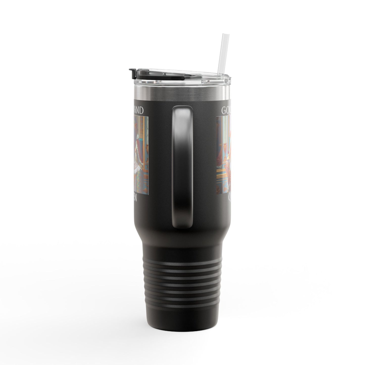 Gourmand Queen Insulated Travel Mug, 40oz - Perfect for Coffee Lovers, On-the-Go Hydration, Unique Gift for Foodies, Stylish Drinkware