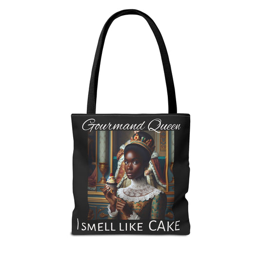 Gourmand Queen v2 Tote Bag, I Smell Like Cake, Stylish Shopping Tote, Gift for Gourmand Girlies, Culinary Enthusiasts, Birthday Present
