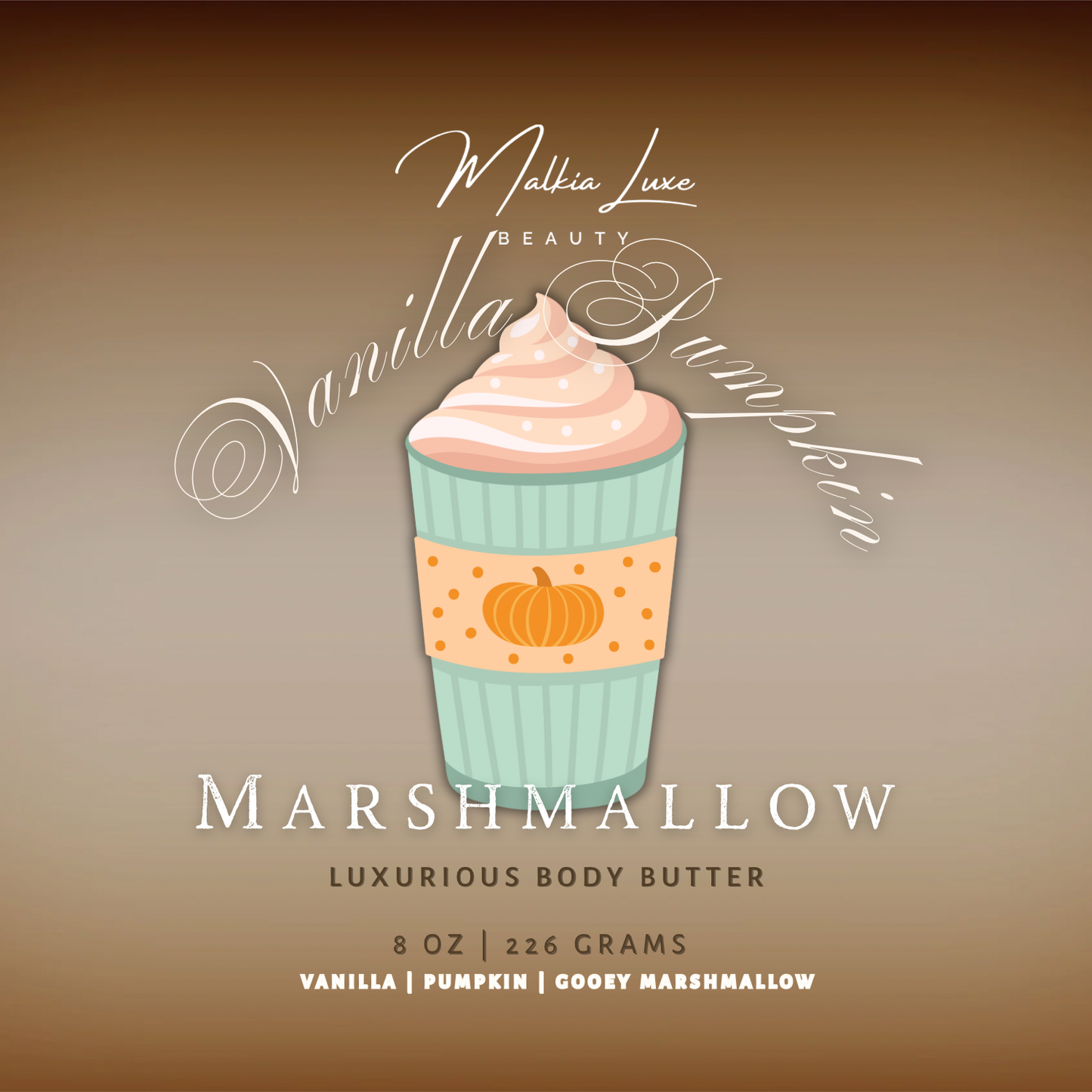 Vanilla Pumpkin Marshmallow Body Butter | Ooey Gooey Collection
