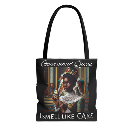 Gourmand Queen v2 Tote Bag, I Smell Like Cake, Stylish Shopping Tote, Gift for Gourmand Girlies, Culinary Enthusiasts, Birthday Present