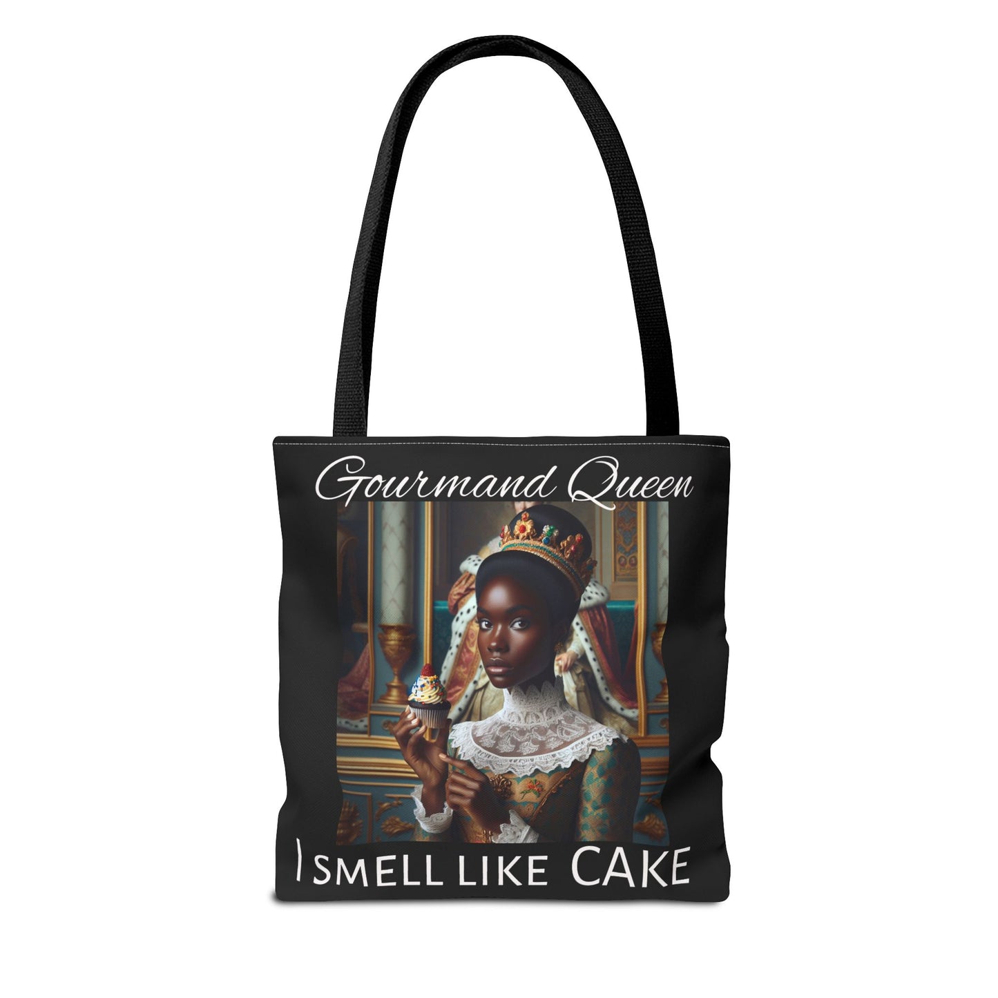 Gourmand Queen v2 Tote Bag, I Smell Like Cake, Stylish Shopping Tote, Gift for Gourmand Girlies, Culinary Enthusiasts, Birthday Present